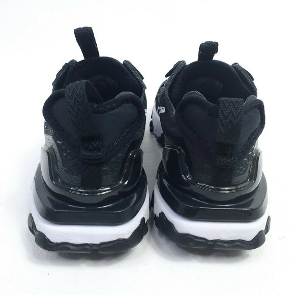 Nike React Vision Big Kids Youth 6Y Running Shoes CD6888-006 Black White Low - Picture 10 of 11